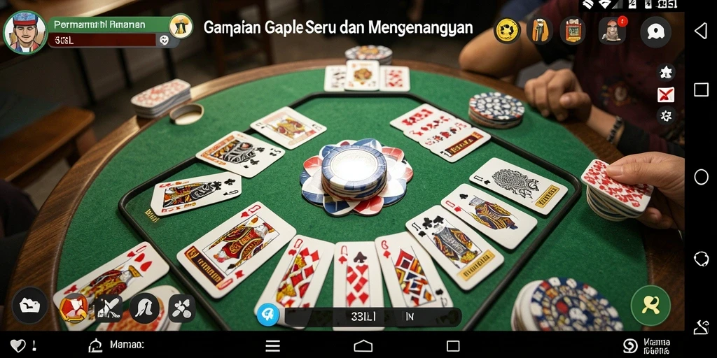 Tampilan gameplay seru dari Gaple di 33L.