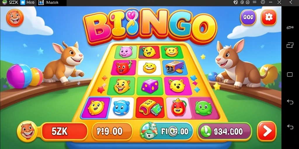 Tampilan screenshot 5ZK menunjukkan gameplay bingo yang menarik dan interaktif.