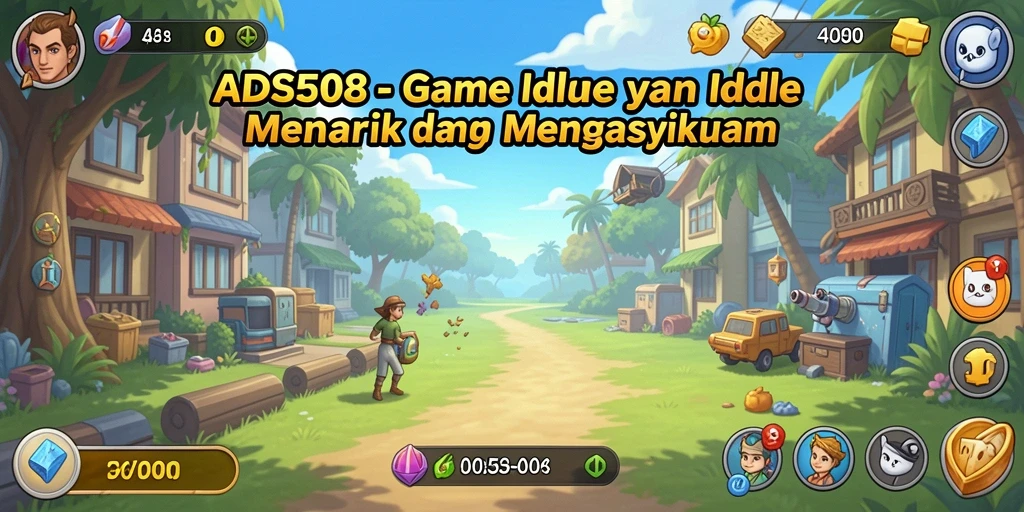 Tampilan gameplay <strong>ADS508</strong> yang menampilkan momen menarik dalam permainan Idle.