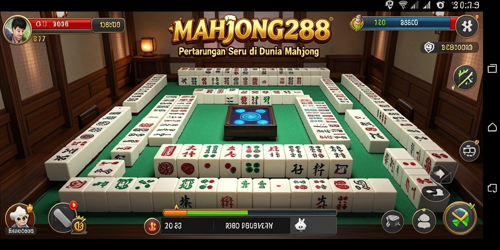 Gameplay seru pertarungan Mahjong dengan grafis menawan.