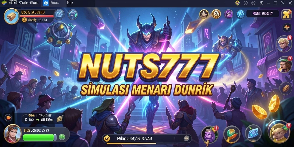Tampilan menarik dari gameplay NUTS777 yang menampilkan simulasi kehidupan virtual.