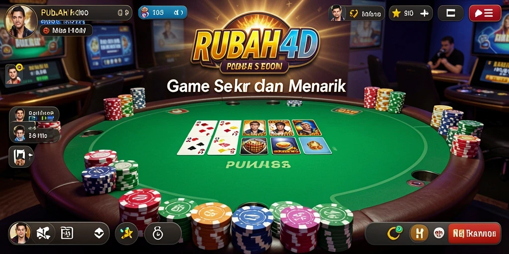 Tampilan gameplay RUBAH4D dengan fokus pada aksi poker seru.