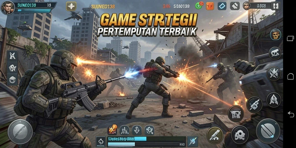 Tampilan gameplay <strong>SUNEO138</strong> yang menegangkan dan strategis.